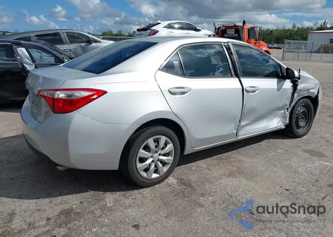 2015 Toyota Corolla Le from USA, damaged, VIN 2T1BURHE9FC444736